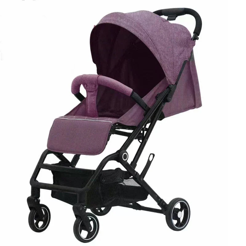 KTX-058771 Compact Lightweight Stroller with One-Click Fold and 360° Swivel Wheels, Ideal for Air Travel