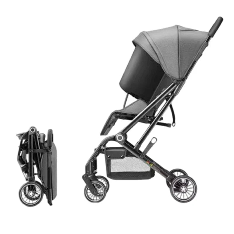 KTX-058771 Compact Lightweight Stroller with One-Click Fold and 360° Swivel Wheels, Ideal for Air Travel