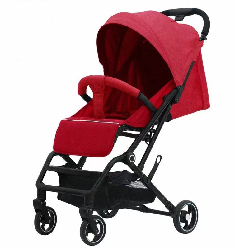 KTX-058771 Compact Lightweight Stroller with One-Click Fold and 360° Swivel Wheels, Ideal for Air Travel
