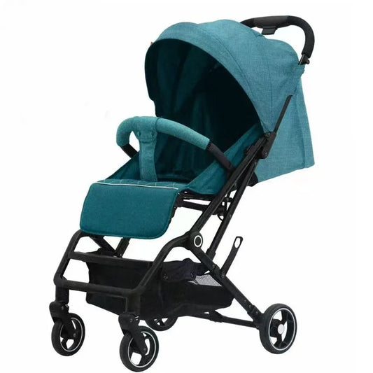 KTX-058771 Compact Lightweight Stroller with One-Click Fold and 360° Swivel Wheels, Ideal for Air Travel