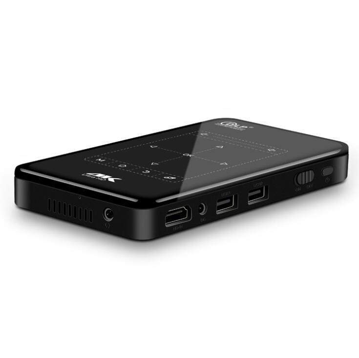 KTX-897875 Mini Projector with 4K Output, DLP Lens, Android 6.0, Bluetooth 4.1, and Dual-Band WiFi