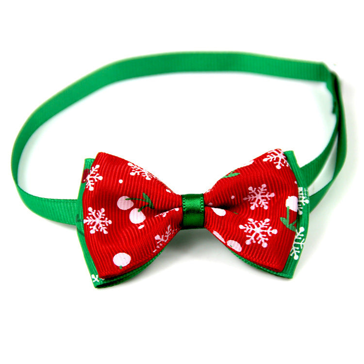 JMT-841674 Cute Christmas Pet Bow Ties for Dogs and Cats, Adjustable Neck Collar Accessory, 8 Colors Available