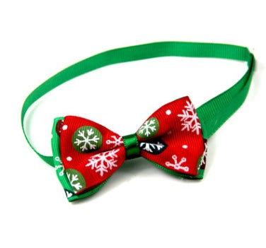 JMT-841674 Cute Christmas Pet Bow Ties for Dogs and Cats, Adjustable Neck Collar Accessory, 8 Colors Available