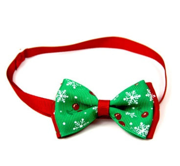 JMT-841674 Cute Christmas Pet Bow Ties for Dogs and Cats, Adjustable Neck Collar Accessory, 8 Colors Available