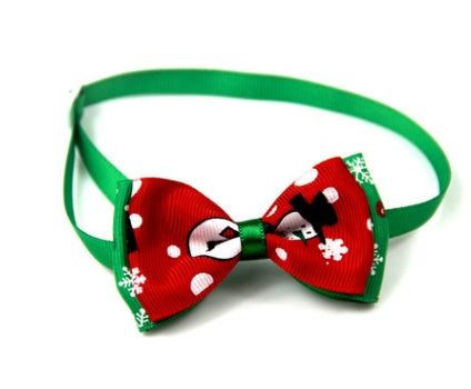 JMT-841674 Cute Christmas Pet Bow Ties for Dogs and Cats, Adjustable Neck Collar Accessory, 8 Colors Available