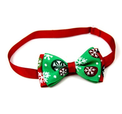 JMT-841674 Cute Christmas Pet Bow Ties for Dogs and Cats, Adjustable Neck Collar Accessory, 8 Colors Available