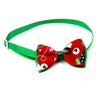 JMT-841674 Cute Christmas Pet Bow Ties for Dogs and Cats, Adjustable Neck Collar Accessory, 8 Colors Available