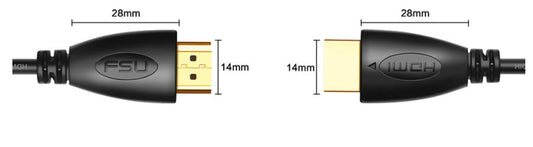 KTX-060563 HDMI HD 1.4V Cable for Computers and TVs - Flexible Lengths from 0.5m to 20m, Oxygen-Free Copper Material