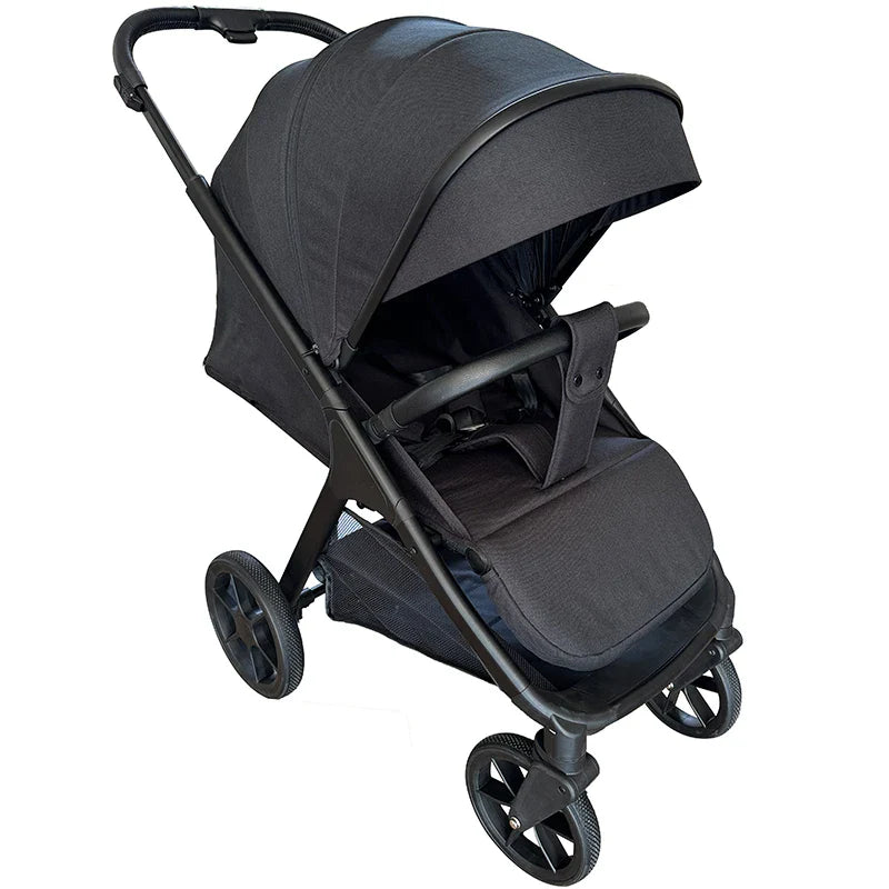 KTX-315155 Compact 3-in-1 Foldable Travel Stroller for Kids Over 3 Years with One-Foot Brake and Five-Point Safety Harness
