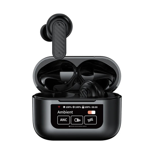 KTX-657619 Bluetooth V5.3 Wireless In-Ear Sports Headphones with LED Battery Indicator and LCD Display
