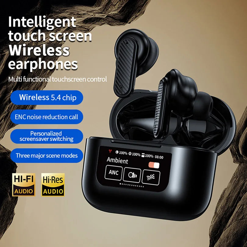 KTX-657619 Bluetooth V5.3 Wireless In-Ear Sports Headphones with LED Battery Indicator and LCD Display