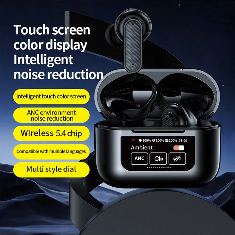 KTX-657619 Bluetooth V5.3 Wireless In-Ear Sports Headphones with LED Battery Indicator and LCD Display