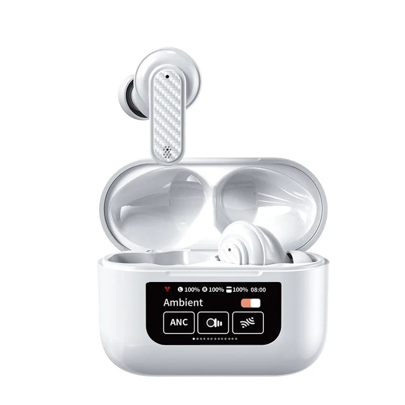 KTX-657619 Bluetooth V5.3 Wireless In-Ear Sports Headphones with LED Battery Indicator and LCD Display