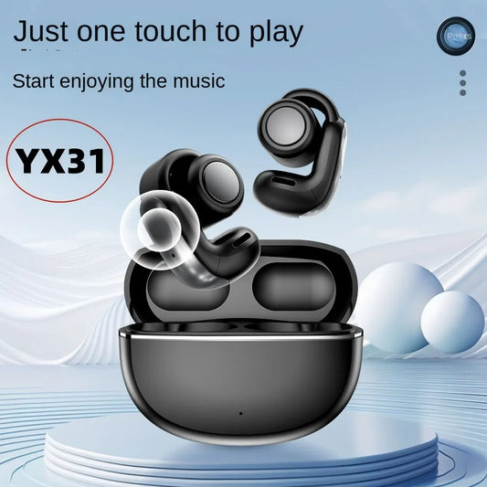 KTX-411283 YX31 Bluetooth Headset with Noise Reduction and LED Battery Indicator - Compact Sports Earphones