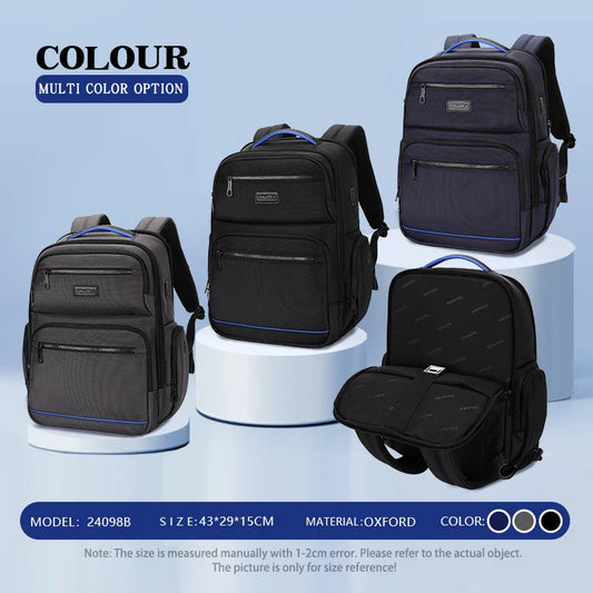 KTX-508499 Oxford Laptop Backpack for Men and Women - 16 Inch Business Backpack with Versatile Storage