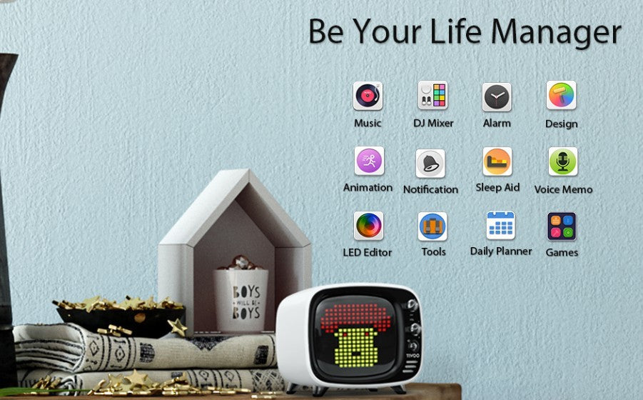 KTX-315603 Portable Bluetooth Speaker with Alarm Clock Functionality