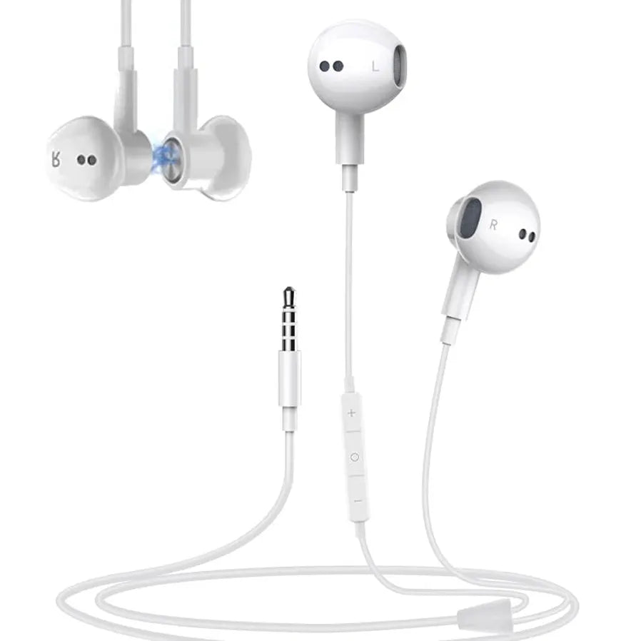 KTX-147731 Wired In-Ear Headset with Microphone for Bass Stereo Audio, 3.5mm Connector