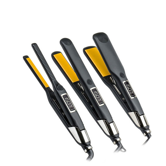 KTX-877203 Tourmaline Ceramic Dual-Use Hair Straightener and Curler, Adjustable Temperature for Wet and Dry Hair, 16MM-20MM Diameter