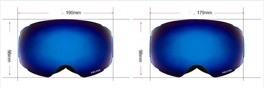 KTX-192979 Magnetic Anti-Fog Spherical Ski Goggles for All-Mountain Use