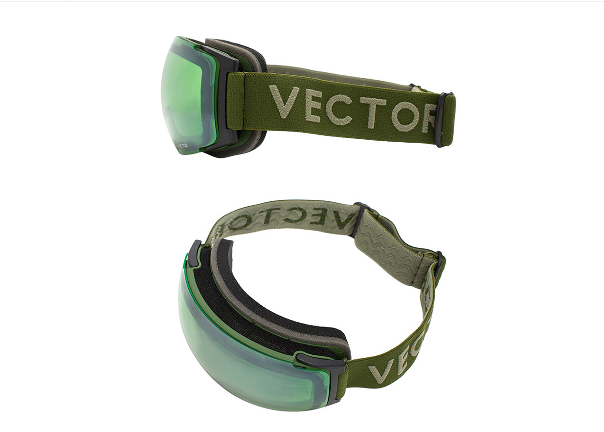 KTX-192979 Magnetic Anti-Fog Spherical Ski Goggles for All-Mountain Use