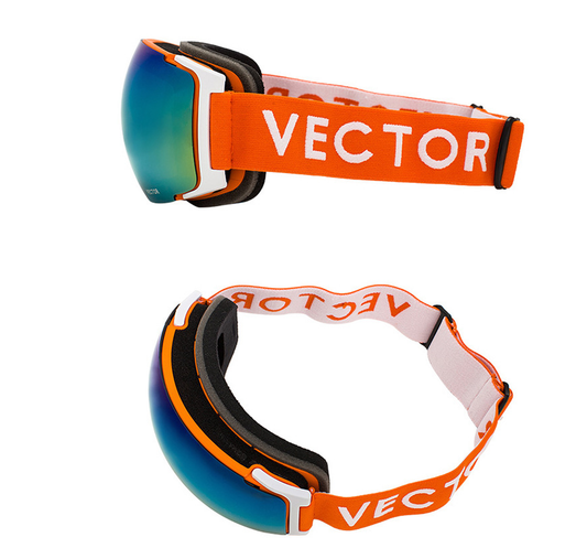 KTX-192979 Magnetic Anti-Fog Spherical Ski Goggles for All-Mountain Use