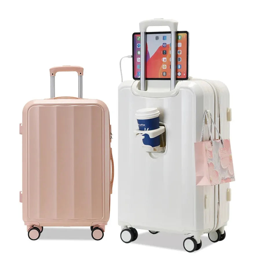 KTX-915539 Universal Travel Duffel Set with Trolley Luggage for Men and Women - Durable ABS Material