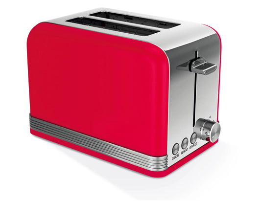 KTX-029011 Stainless Steel 2-Slice Automatic Pop-Up Toaster with Plated Trim