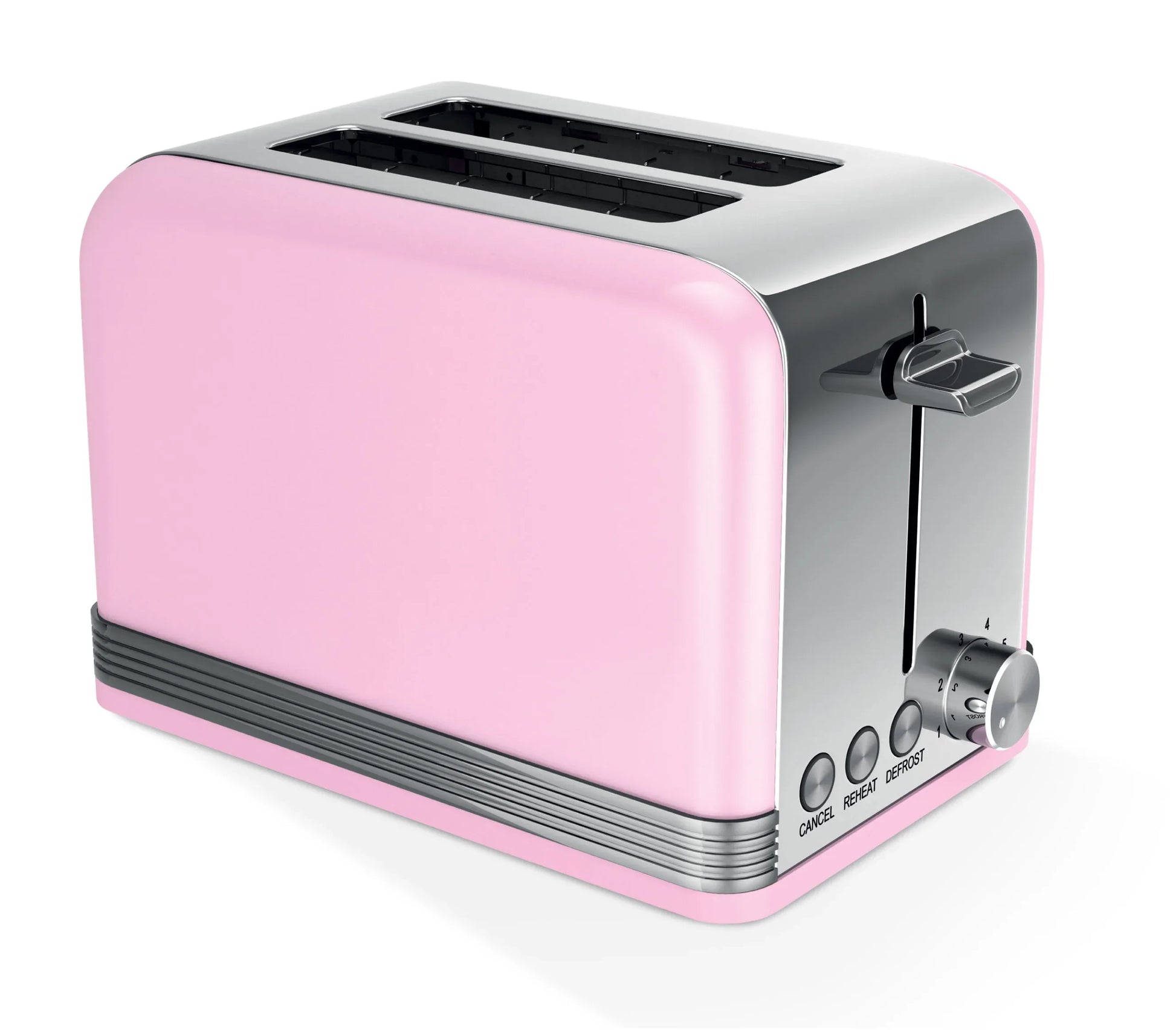 KTX-029011 Stainless Steel 2-Slice Automatic Pop-Up Toaster with Plated Trim
