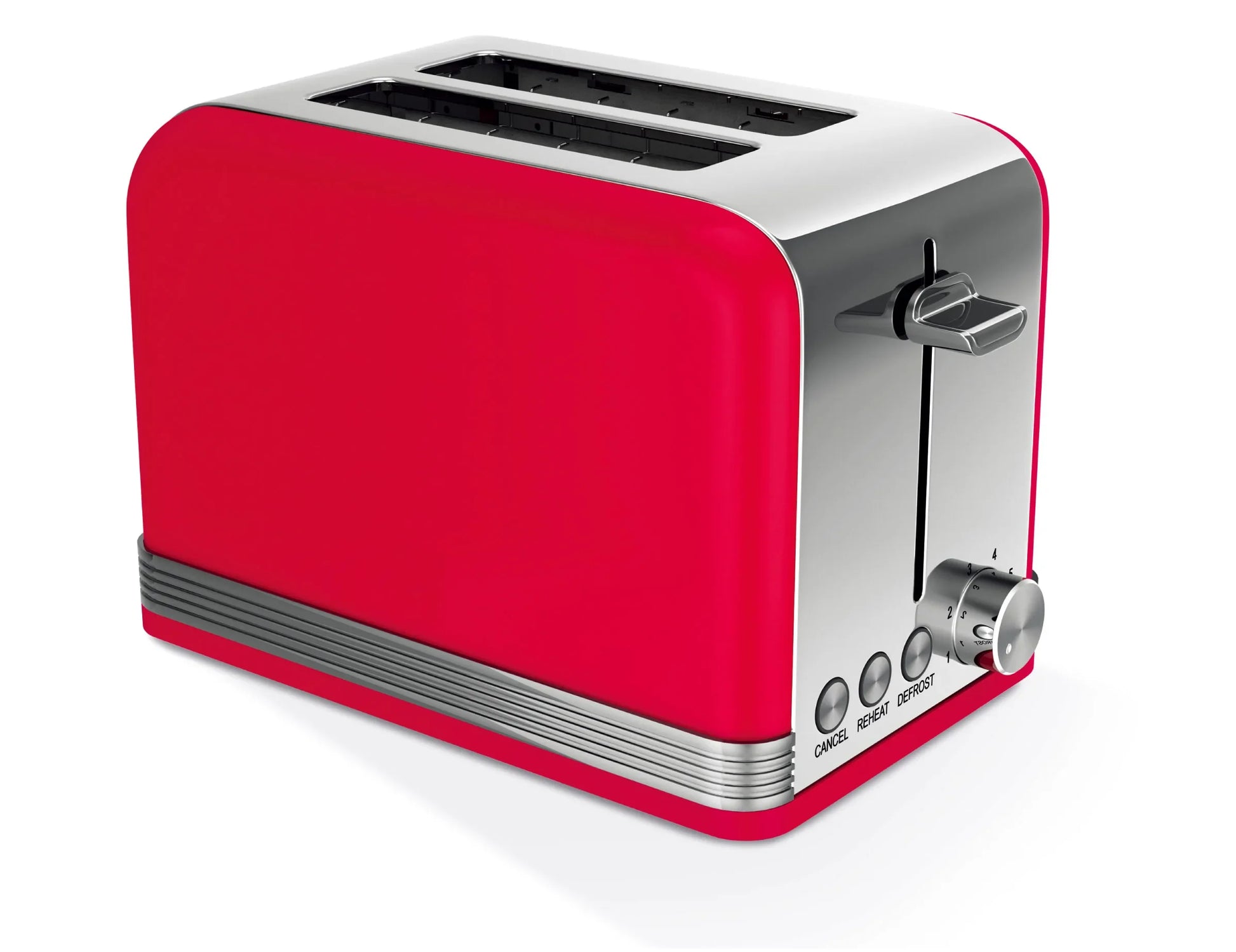 KTX-029011 Stainless Steel 2-Slice Automatic Pop-Up Toaster with Plated Trim