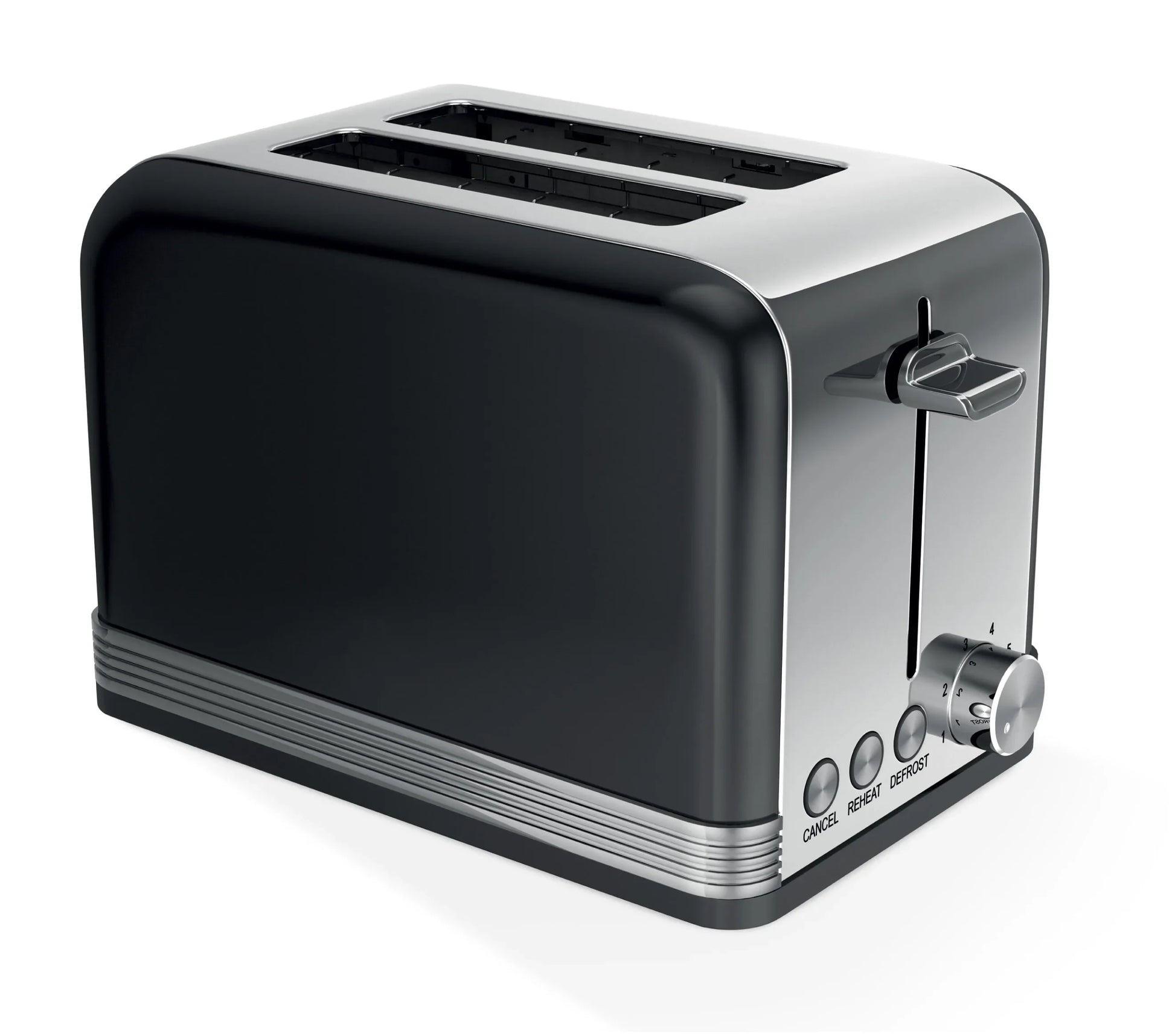 KTX-029011 Stainless Steel 2-Slice Automatic Pop-Up Toaster with Plated Trim