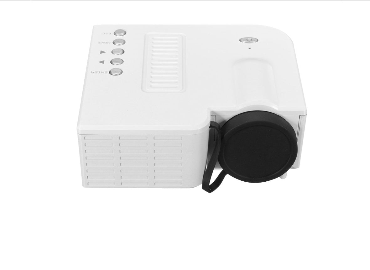 KTX-422163 Mini LED Projector UC28B - 50 Lumens, 320x180 Resolution, Compact and Portable with USB and TF Card Support