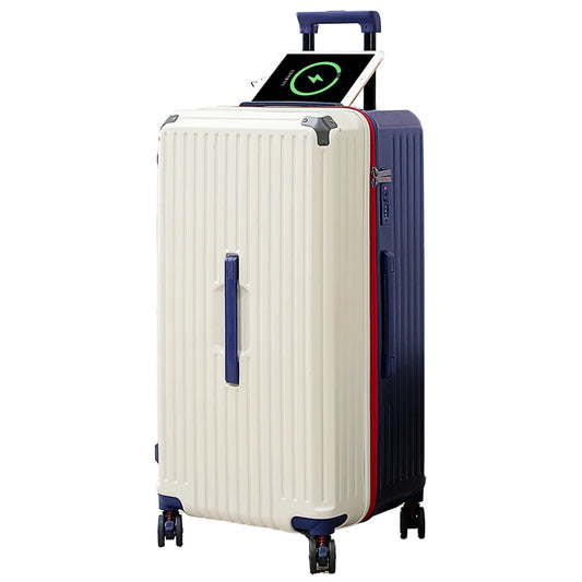 KTX-586707 Large Capacity Luggage Suitcase with USB Charging Port for Travel Convenience
