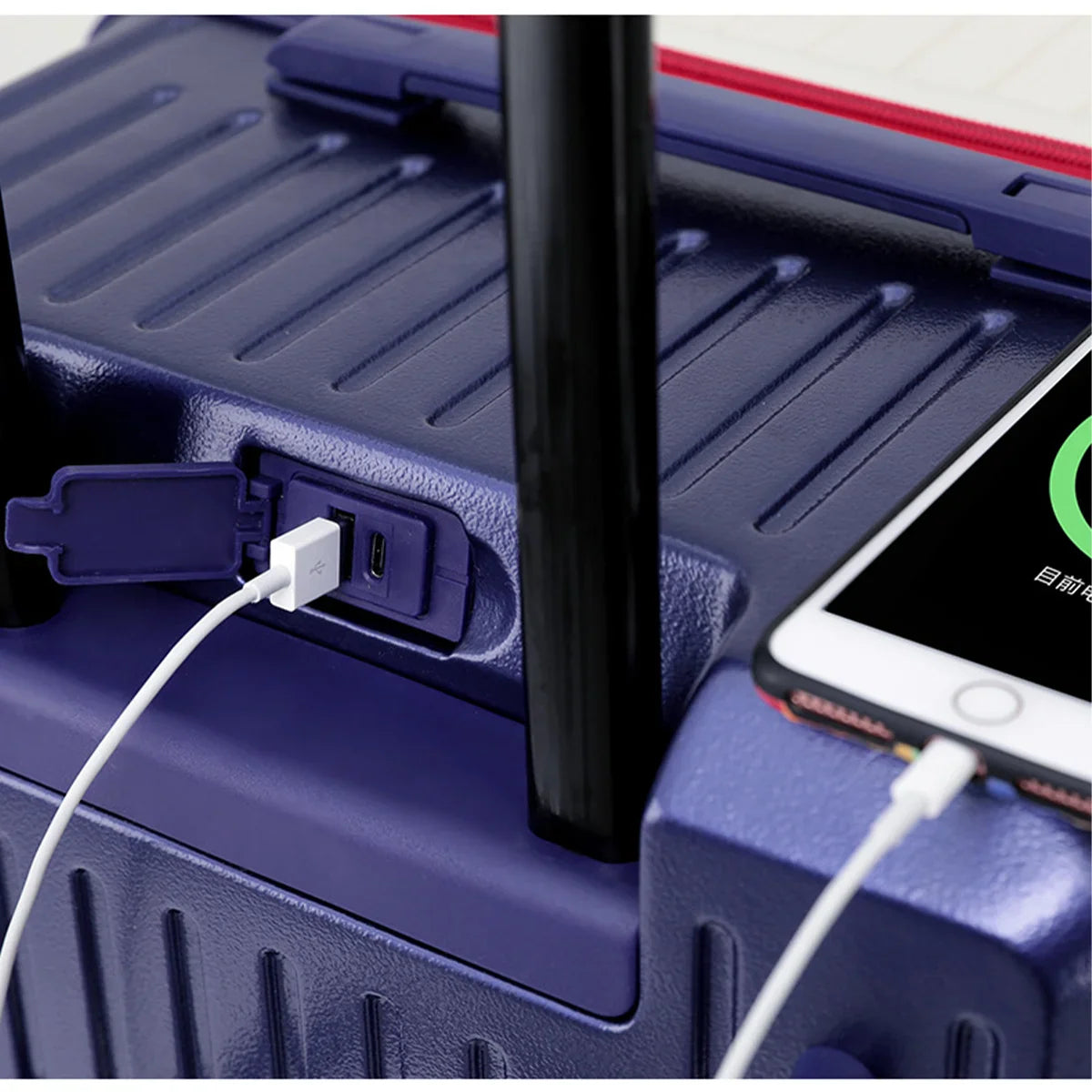 KTX-586707 Large Capacity Luggage Suitcase with USB Charging Port for Travel Convenience