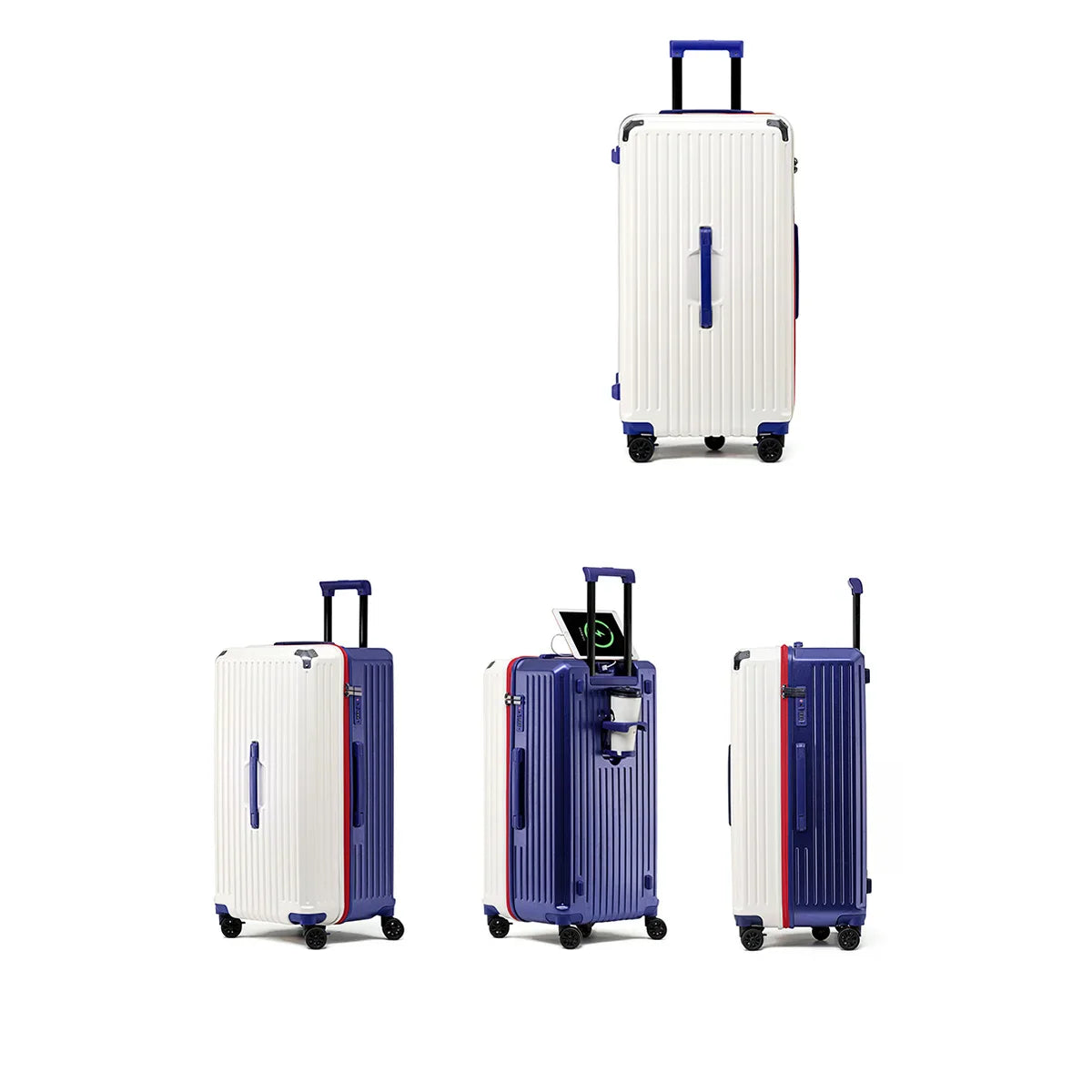 KTX-586707 Large Capacity Luggage Suitcase with USB Charging Port for Travel Convenience