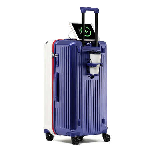 KTX-586707 Large Capacity Luggage Suitcase with USB Charging Port for Travel Convenience