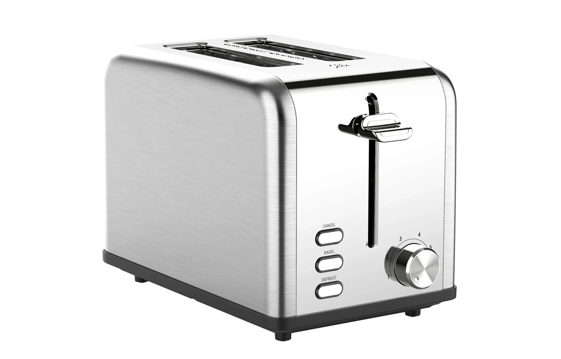 KTX-715987 Compact Stainless Steel 2 Slice Bread Toaster with Extra Wide Slots and Grill Function