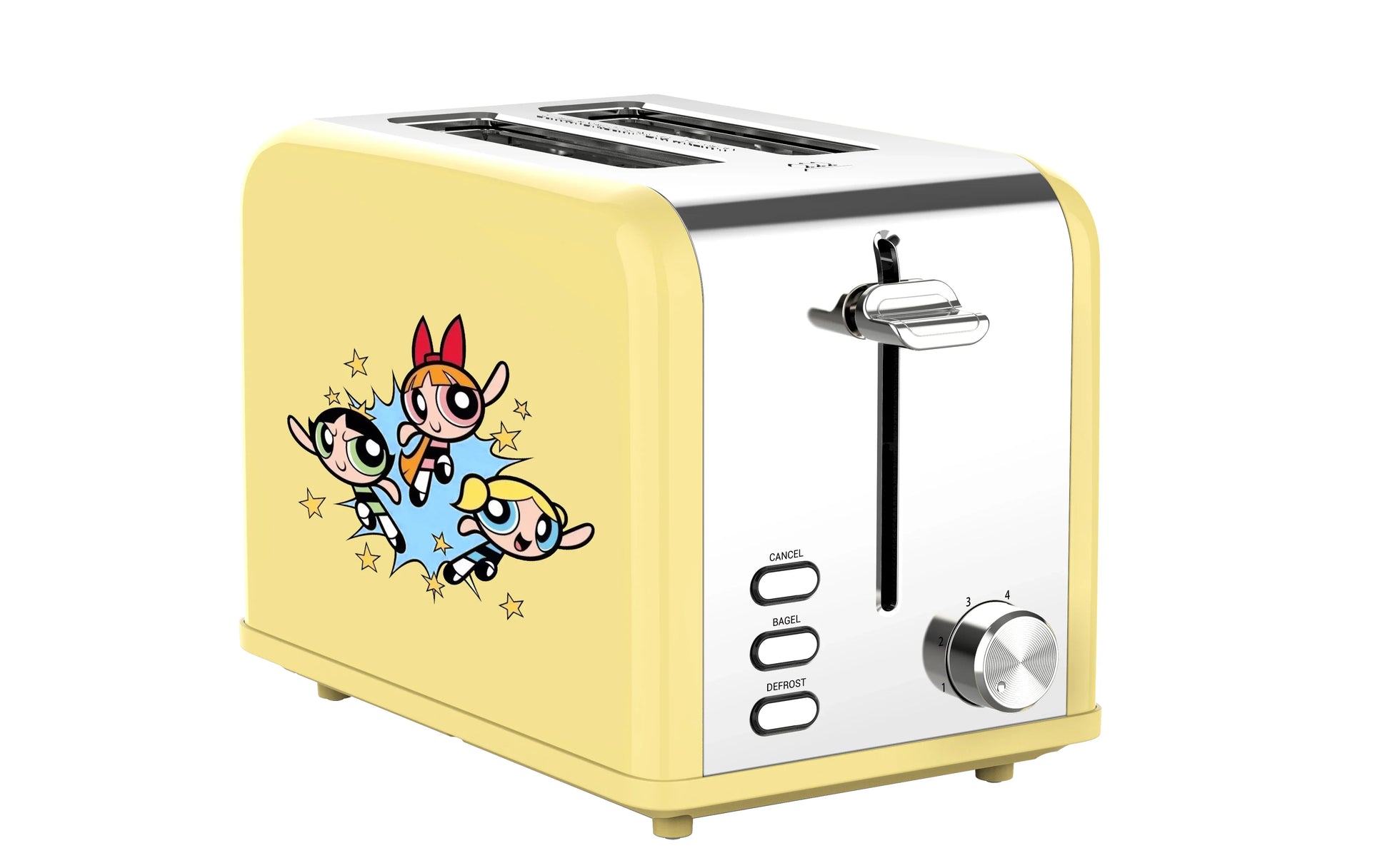 KTX-715987 Compact Stainless Steel 2 Slice Bread Toaster with Extra Wide Slots and Grill Function