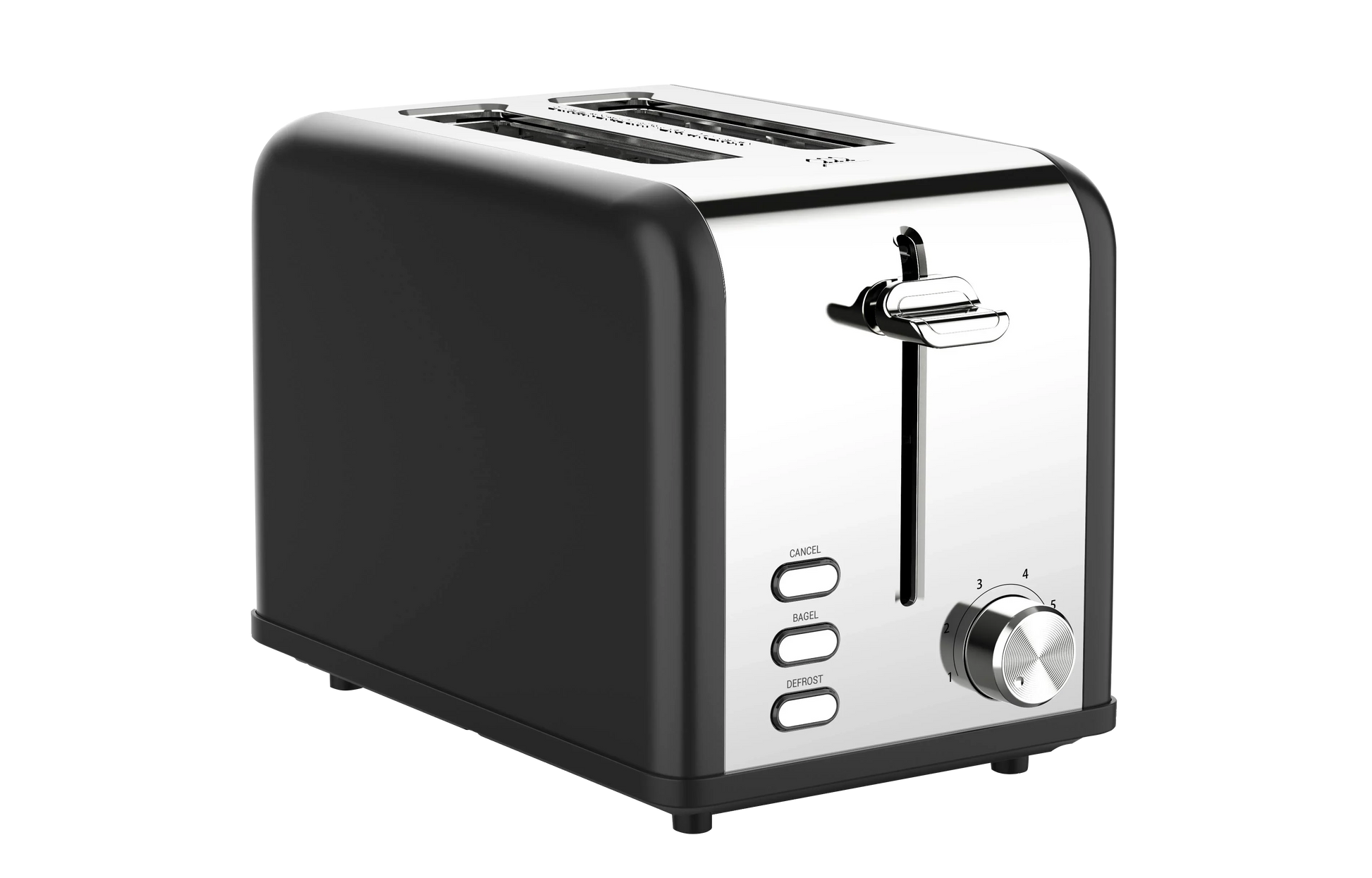 KTX-715987 Compact Stainless Steel 2 Slice Bread Toaster with Extra Wide Slots and Grill Function