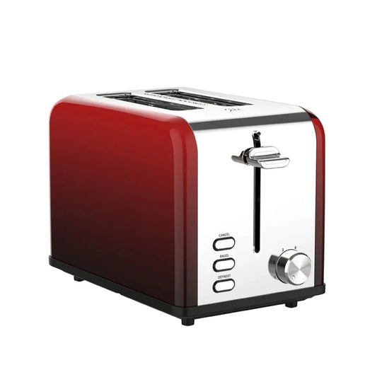 KTX-715987 Compact Stainless Steel 2 Slice Bread Toaster with Extra Wide Slots and Grill Function