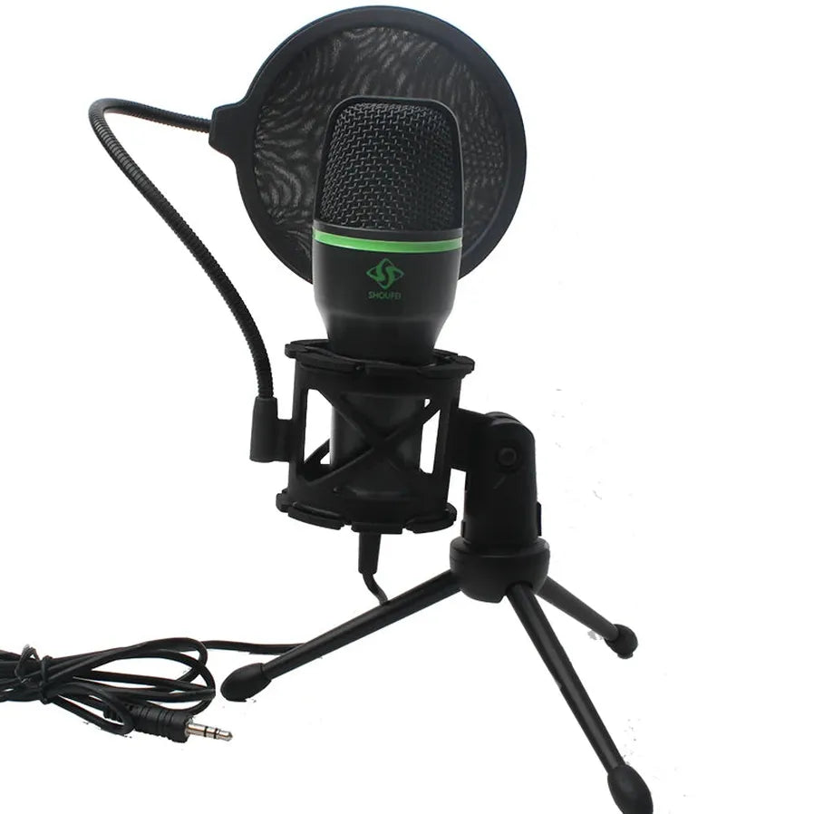 KTX-817747 Professional Condenser Microphone with Tripod Stand for Live Broadcasting and Vlogging