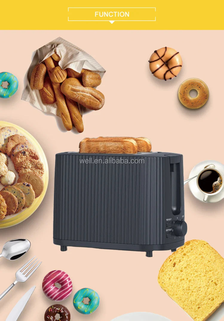 KTX-862867 2-Slice Toaster with Adjustable Toasting Settings