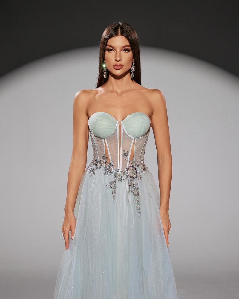 KTX-977939 Elegant Green Dress for Women - Model EZ25219