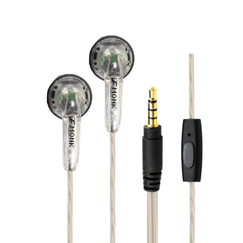 KTX-327507 Flat Head Wired Earphones with 3.5mm Plug - HiFi Sound, 1.2m Cable, Compatible with Android, iOS, and Windows Devices