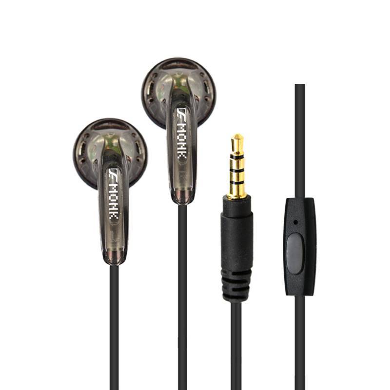 KTX-327507 Flat Head Wired Earphones with 3.5mm Plug - HiFi Sound, 1.2m Cable, Compatible with Android, iOS, and Windows Devices