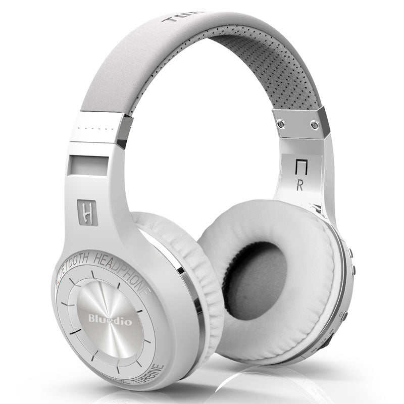 KTX-343763 Wireless Stereo Headphones with Subwoofer and Bluetooth Connectivity - 57mm Drivers, 3.5mm Jack, PU Earplug Material, Available in White or Black