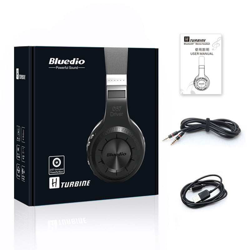 KTX-343763 Wireless Stereo Headphones with Subwoofer and Bluetooth Connectivity - 57mm Drivers, 3.5mm Jack, PU Earplug Material, Available in White or Black