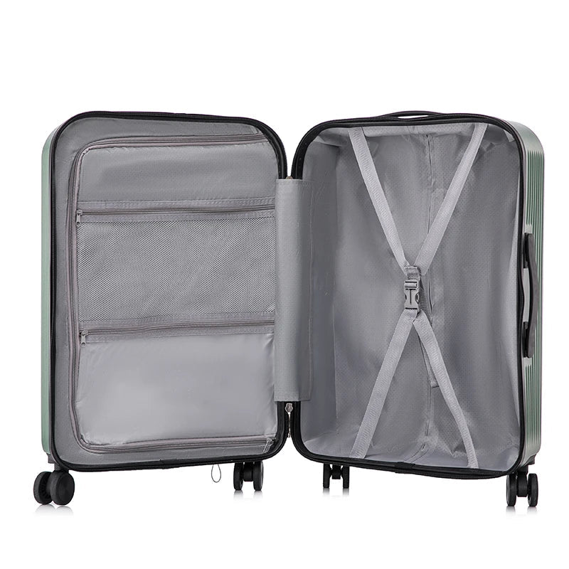 KTX-206995 Durable Rolling Suitcase for Travel with USB Charger and Cup Holder for Girls