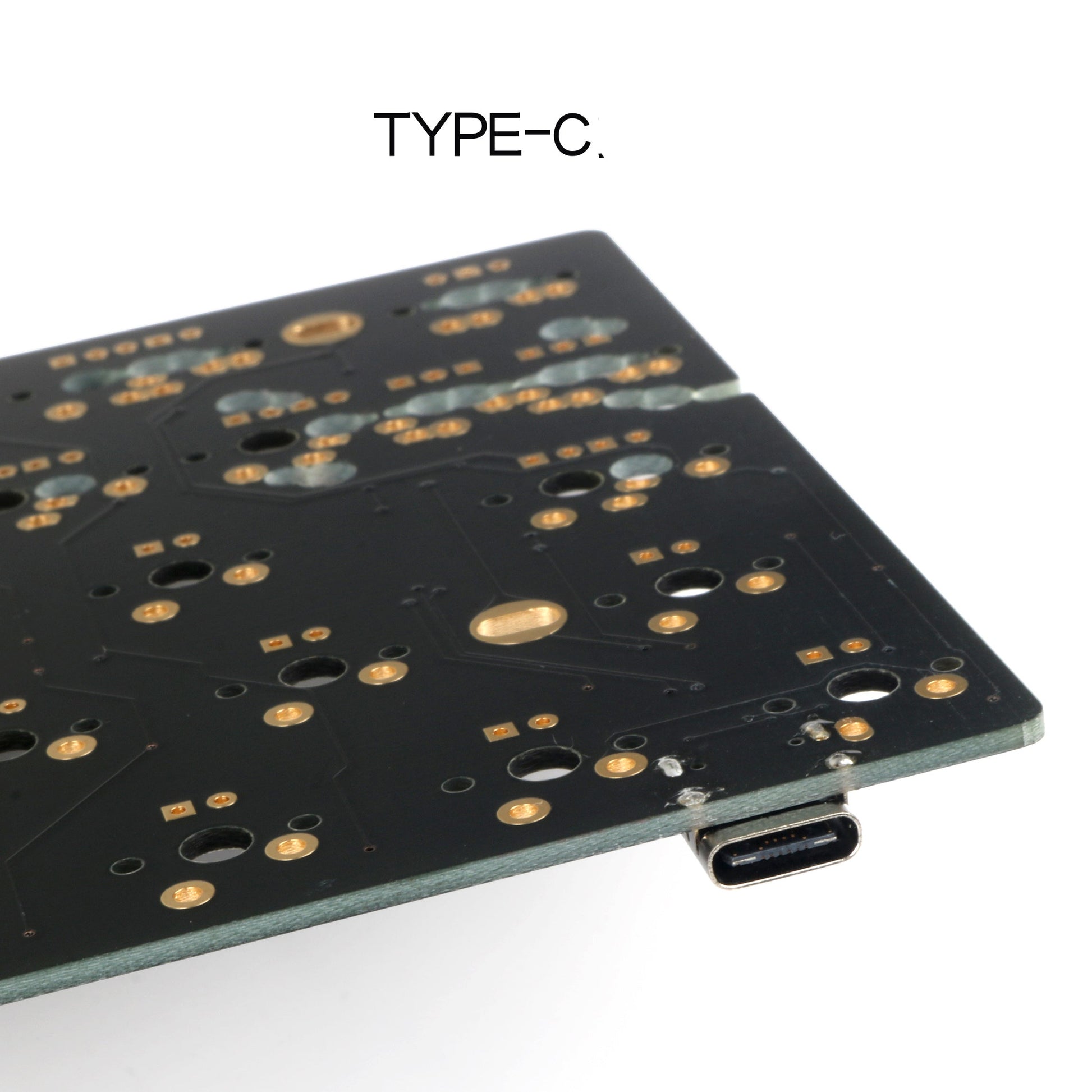 KTX-678547 USB Ergonomic Keyboard PCD Board with Multimedia Function Keys - JK60 Black Upper & Lower Lamp Position