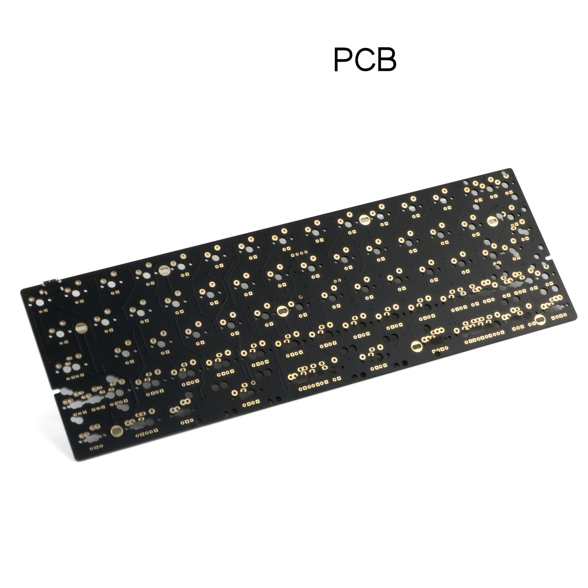 KTX-678547 USB Ergonomic Keyboard PCD Board with Multimedia Function Keys - JK60 Black Upper & Lower Lamp Position
