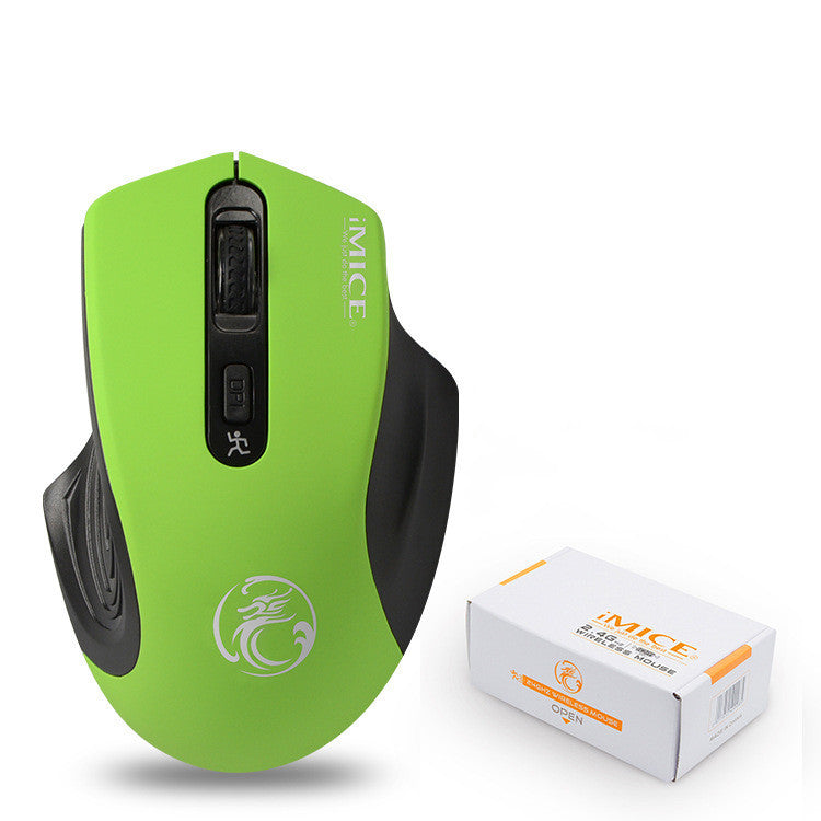 KTX-035539 Silent Wireless Optical Mouse with 4 Buttons and Adjustable DPI for Office and Gaming